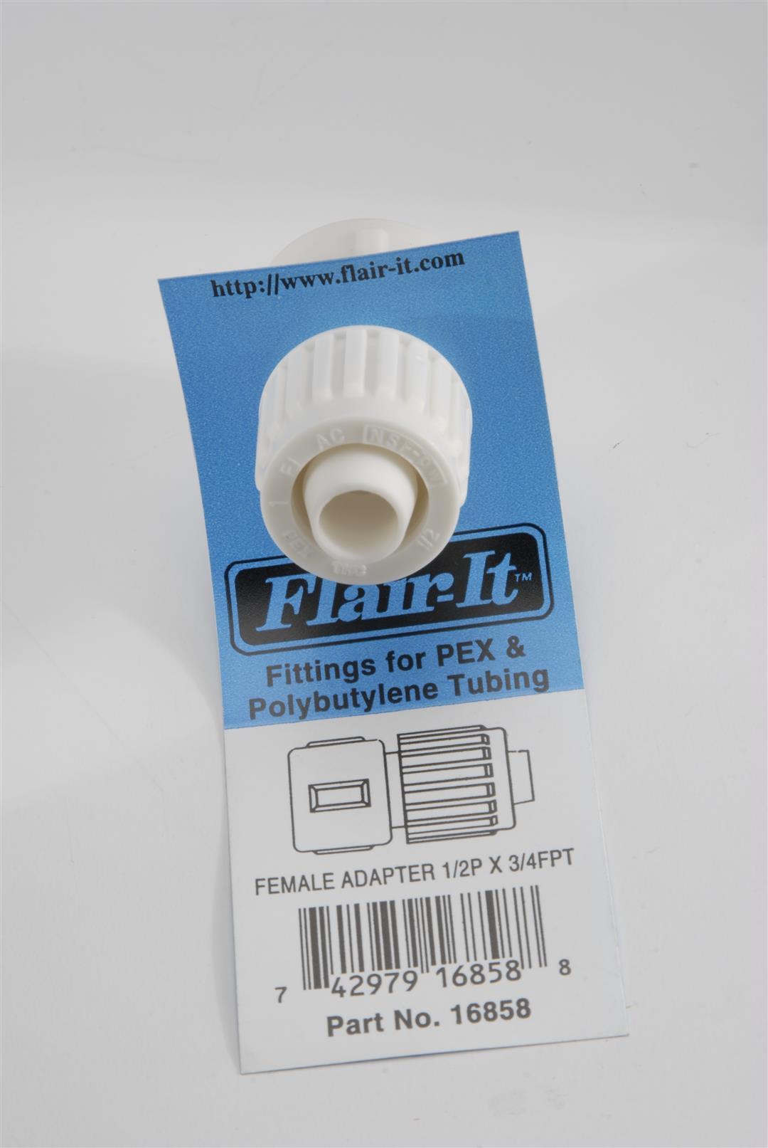 ELKHART 16858 Flair-It Female Adapter 1/2 INCH - High quality product image showing ELKHART 16858 Flair-It Female Adapter 1/2 INCH details and features