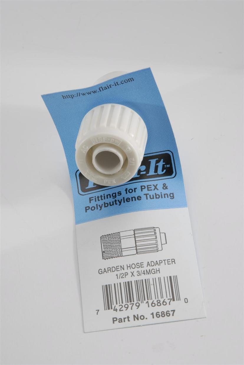 ELKHART 16867 Flair-It Plastic Garden Hose Male Adapter, 0.5 INCH Size