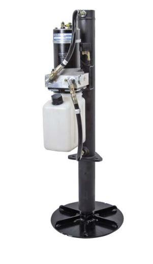 EQUALIZER SYSTEMS 8065NTP TONGUE JACK (6 000#), Hydraulic Bumper Pull Trailer Jack; 6000 Pound Lift Capacity; With Manual Override Screw Drive Pump/ Rocker Style Switch Control/ Built-In Key For Safe Lockout; 16 Inch Stroke