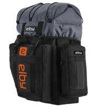 ELBY BIKES E08152 PANNIER BAG BLACK W/ORANGE LOGO - High quality product image showing ELBY BIKES E08152 PANNIER BAG BLACK W/ORANGE LOGO details and features