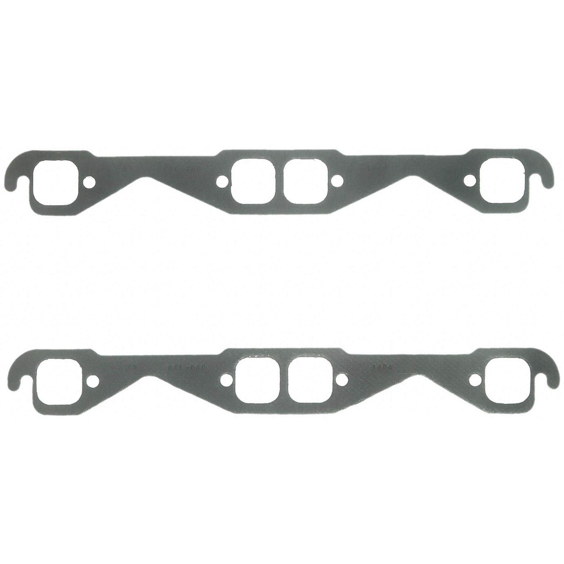 FEL-PRO 1404 Exhaust Header Gasket; Chevy Small Block; Perforated Steel Core With Anti Stick Coating; Set Of 2 - High quality product image showing FEL-PRO 1404 Exhaust Header Gasket; Chevy Small Block; Perforated Steel Core With Anti Stick Coating; Set Of 2 details and features