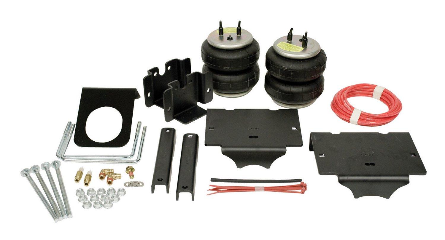 FIRESTONE 2286 Helper Spring Kit; Ride-Rite ; Air Spring; Frame Mount; 3200 to 5000 Pound Leveling Capacity; Adjustable from 5 to 100 PSI; Rubber; Includes Air Springs/Brackets/Air Line/Hardware (Air Compressor Sold Separately) - High quality product image showing FIRESTONE 2286 Helper Spring Kit; Ride-Rite ; Air Spring; Frame Mount; 3200 to 5000 Pound Leveling Capacity; Adjustable from 5 to 100 PSI; Rubber; Includes Air Springs/Brackets/Air Line/Hardware (Air Compressor Sold Separately) details and features