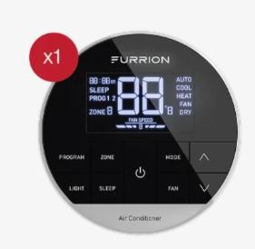 FURRION 2021130947 Chill Standard RV Thermostat - Black - High quality product image showing FURRION 2021130947 Chill Standard RV Thermostat - Black details and features