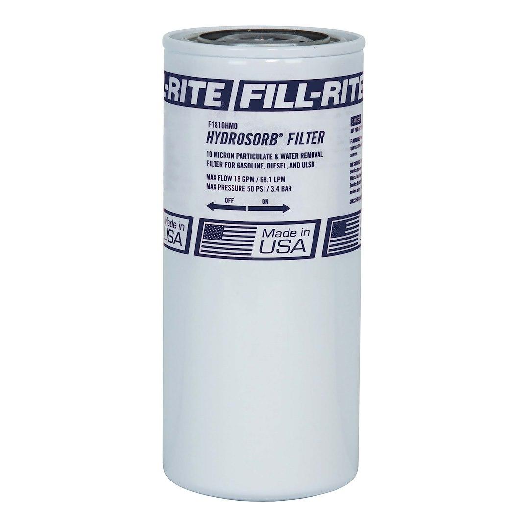 FILL-RITE F1810HM0 18 GPM HYDROSORB FILTER, Filter Element Insert; Spin On; Removes Water/ Particulates; Used With 3/4 Inch Liquid Transfer Tank Pumps; Compatible With Alcohol/ Alcohol Fuel Blends; Filters To 10 Microns; 18 Gallons Per Minute - High quality product image showing FILL-RITE F1810HM0 18 GPM HYDROSORB FILTER, Filter Element Insert; Spin On; Removes Water/ Particulates; Used With 3/4 Inch Liquid Transfer Tank Pumps; Compatible With Alcohol/ Alcohol Fuel Blends; Filters To 10 Microns; 18 Gallons Per Minute details and features