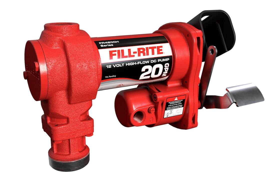 FILL-RITE FR4204H 12V DC HI-FLOW PUMP ONLY, Diesel/ Gasoline/ Kerosene/ E15/ Biodiesel Up To B20; Electric; 12 Volt DC; 20 Gallons Per Minute; 1 Inch NPT Inlet x 1 Inch NPT Outlet; Cast Iron Construction; 16 PSI Maximum Operating Pressure - High quality product image showing FILL-RITE FR4204H 12V DC HI-FLOW PUMP ONLY, Diesel/ Gasoline/ Kerosene/ E15/ Biodiesel Up To B20; Electric; 12 Volt DC; 20 Gallons Per Minute; 1 Inch NPT Inlet x 1 Inch NPT Outlet; Cast Iron Construction; 16 PSI Maximum Operating Pressure details and features
