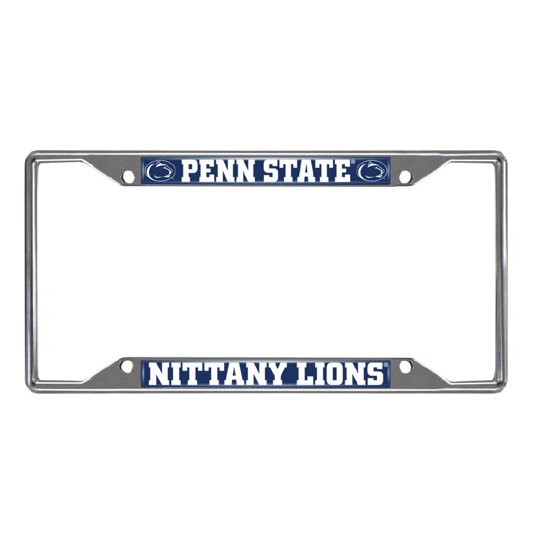 FANMATS 14880 Penn State Nittany Lions Chrome Metal License Plate Frame, Team Colors, 6.25in x 12.25in - The Twister Group Tools product