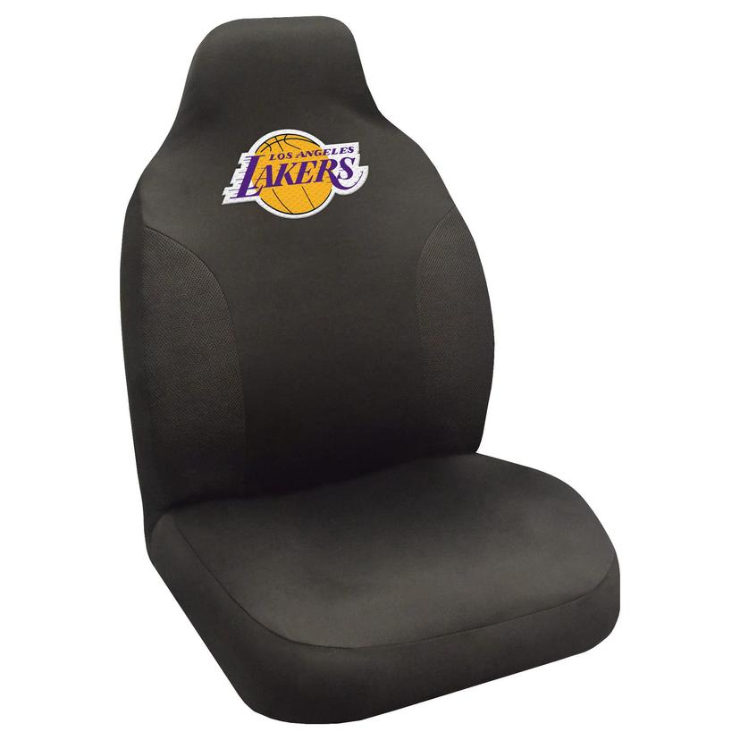 FANMATS 14967 Los Angeles Lakers Embroidered Seat Cover Black