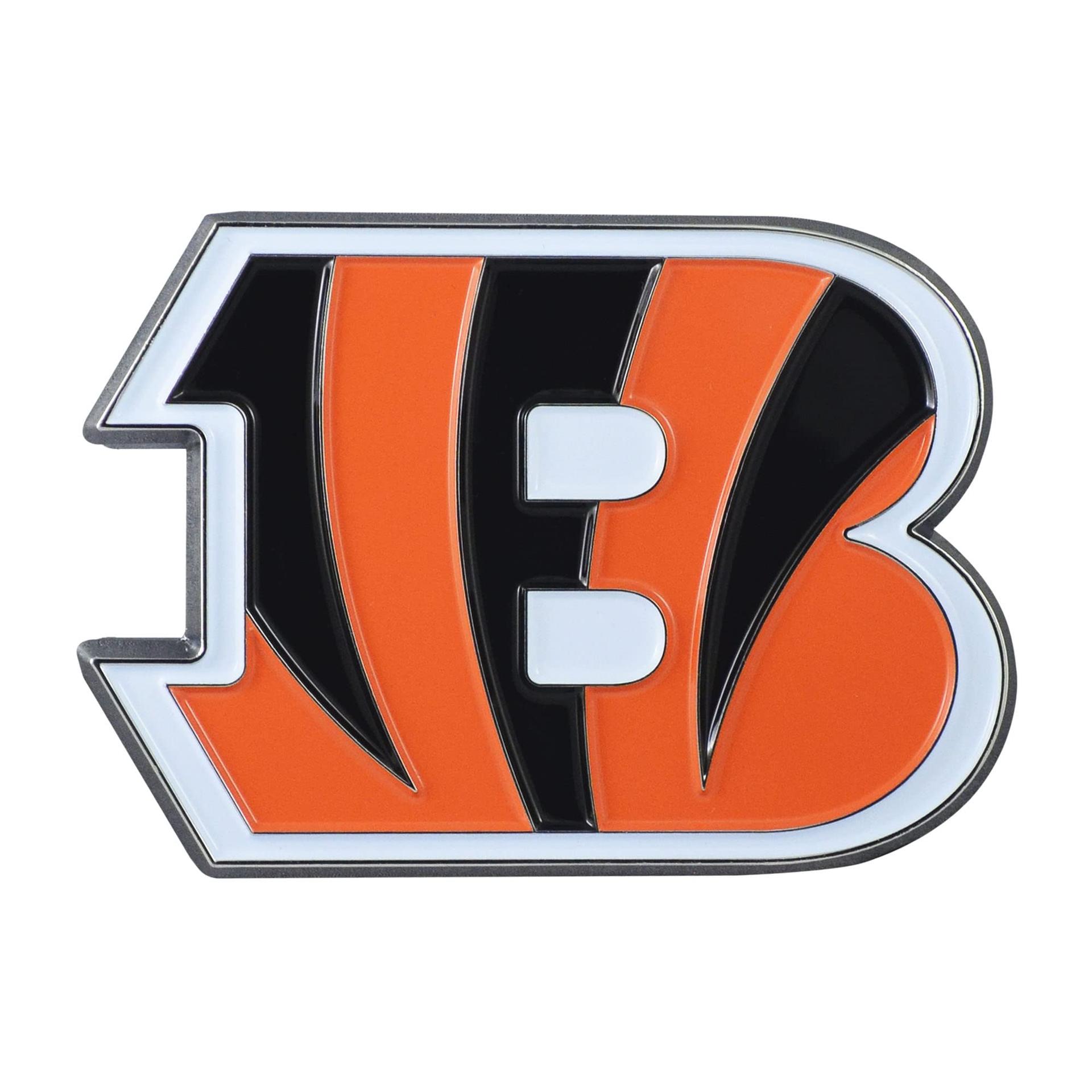 FANMATS 22545 Cincinnati Bengals 3D Color Metal Emblem, Diecut Team Logo Auto Emblem - Product image