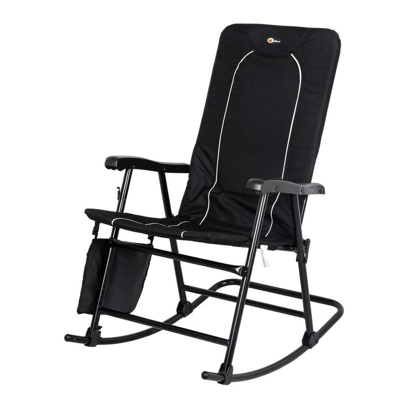 FAULKNER 49597H DAKOTA FLDG RKG CHAIR BLK/BLK