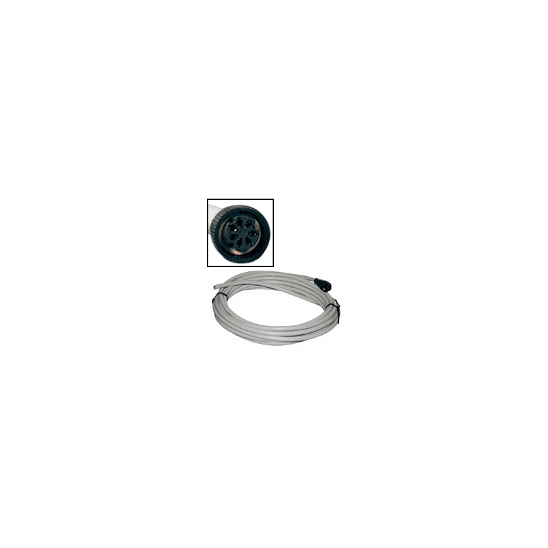FURUNO 000-154028 Marine Network Cable; NMEA Cable; 16-1/2 Foot Length; One 7 Pin Connector; White - Product image