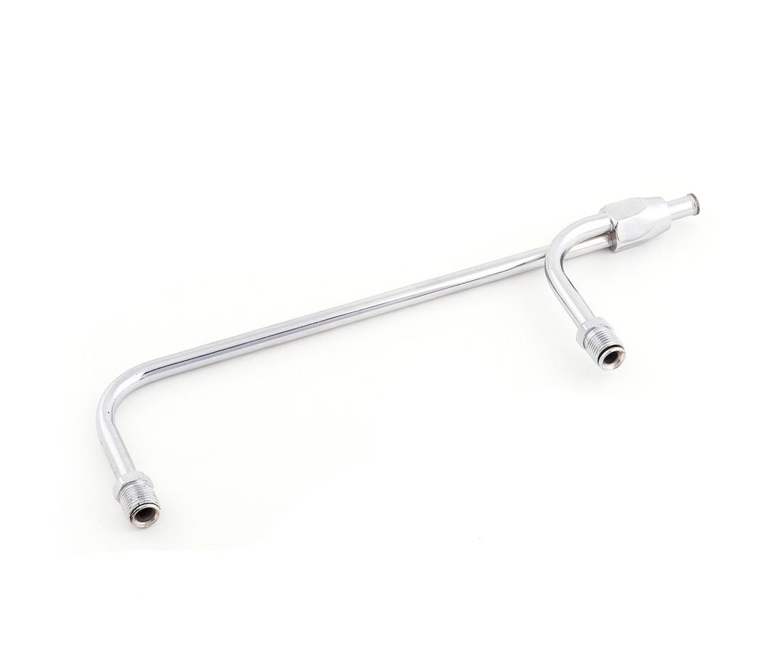 MR GASKET 1551 Carburetor Fuel Line; 8-21/32 Inch Length; 3/8 Inch Diameter; Chrome Plated Copper - The Twister Group Tools product