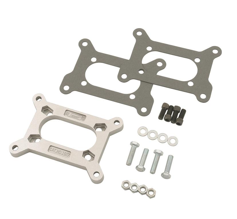 MR GASKET 1937MRG Carburetor Adapter Kit, Silver