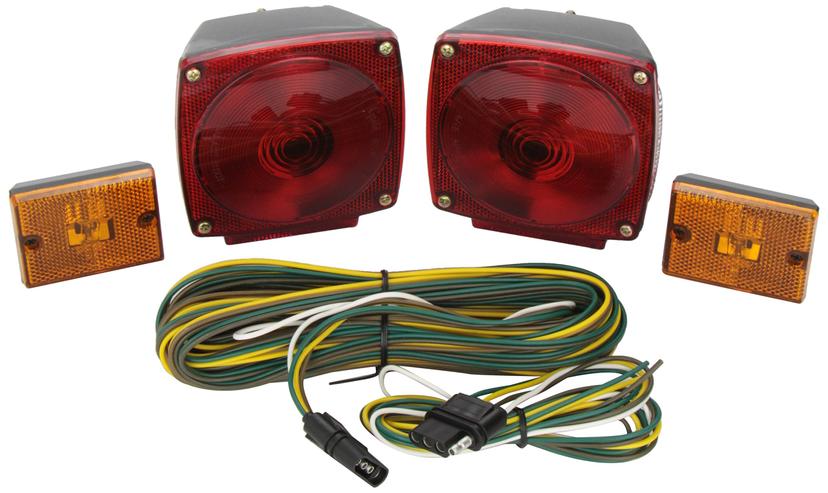 GROTE 65370-5 Trailer Lighting Kit (with Clearance Marker), Black