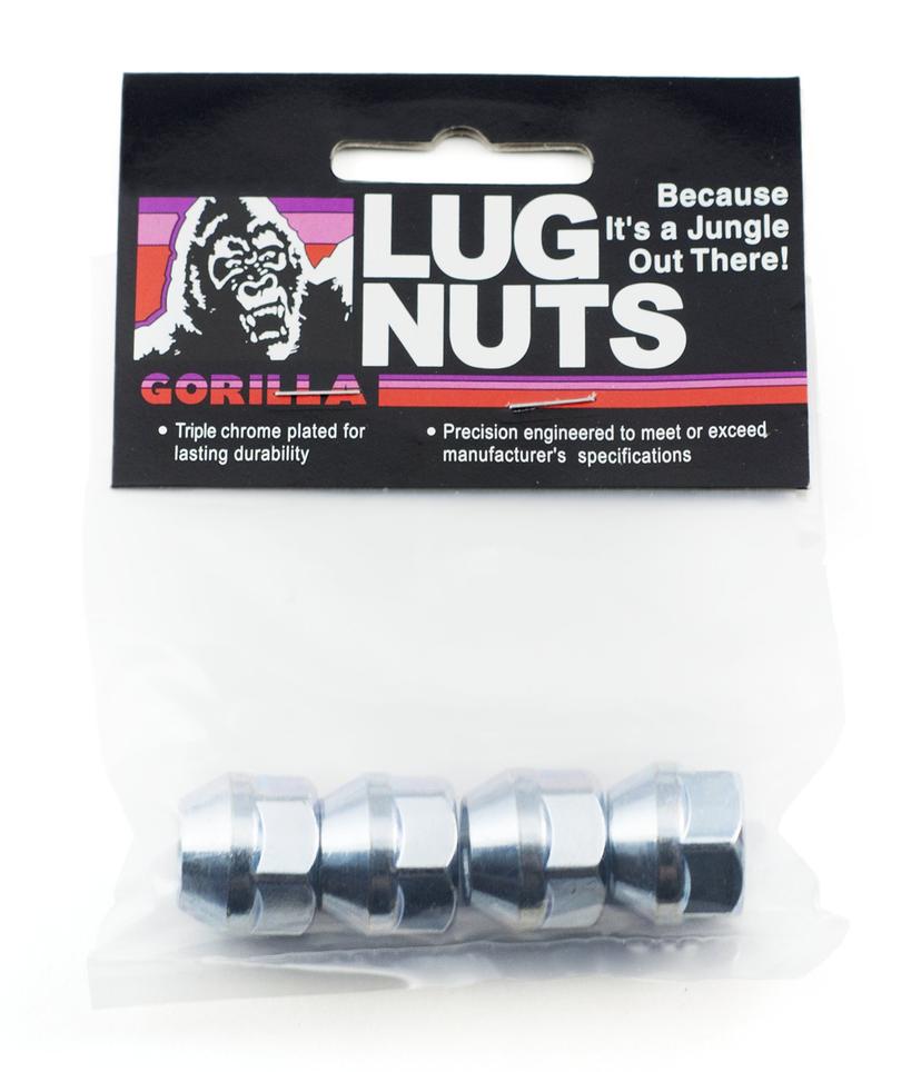 GORILLA 40007B Acorn Bulge Open End Lug Nuts (14mm x 2.00 Thread Size)