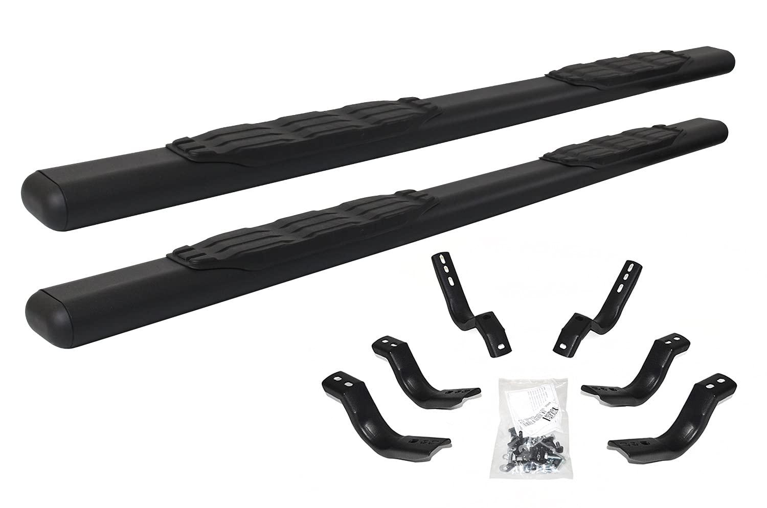 GO RHINO 105404687T 5 INCH 1000 Series Side Steps with Mounting Brackets Kit for 07-19 Silverado 3500 HD, Sierra 2500 HD, Silverado 1500, Silverado 2500 HD, Sierra 1500, Sierra 3500 HD (Crew Cab Pickup) - High quality product image showing GO RHINO 105404687T 5 INCH 1000 Series Side Steps with Mounting Brackets Kit for 07-19 Silverado 3500 HD, Sierra 2500 HD, Silverado 1500, Silverado 2500 HD, Sierra 1500, Sierra 3500 HD (Crew Cab Pickup) details and features