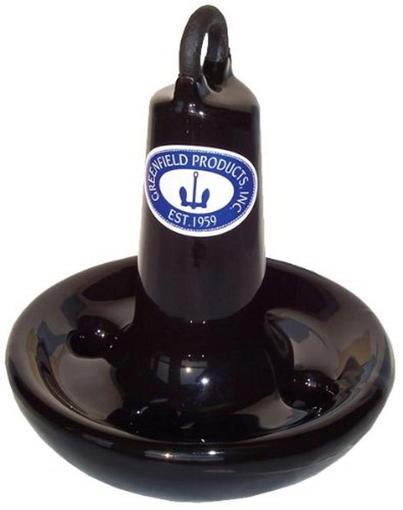 GREENFIELD 515-B Vinyl Coated Mushroom Anchor - Black, 15 lb.