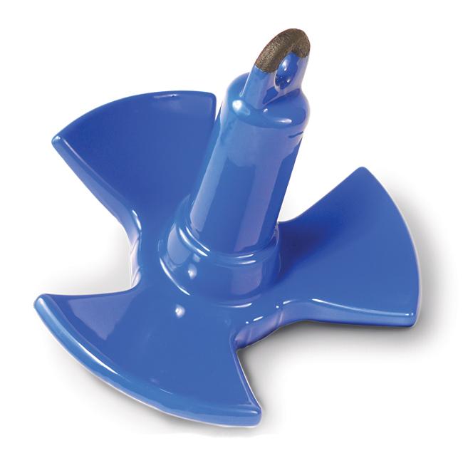 GREENFIELD 520R 520-R Vinyl Coated River Anchor, Blue