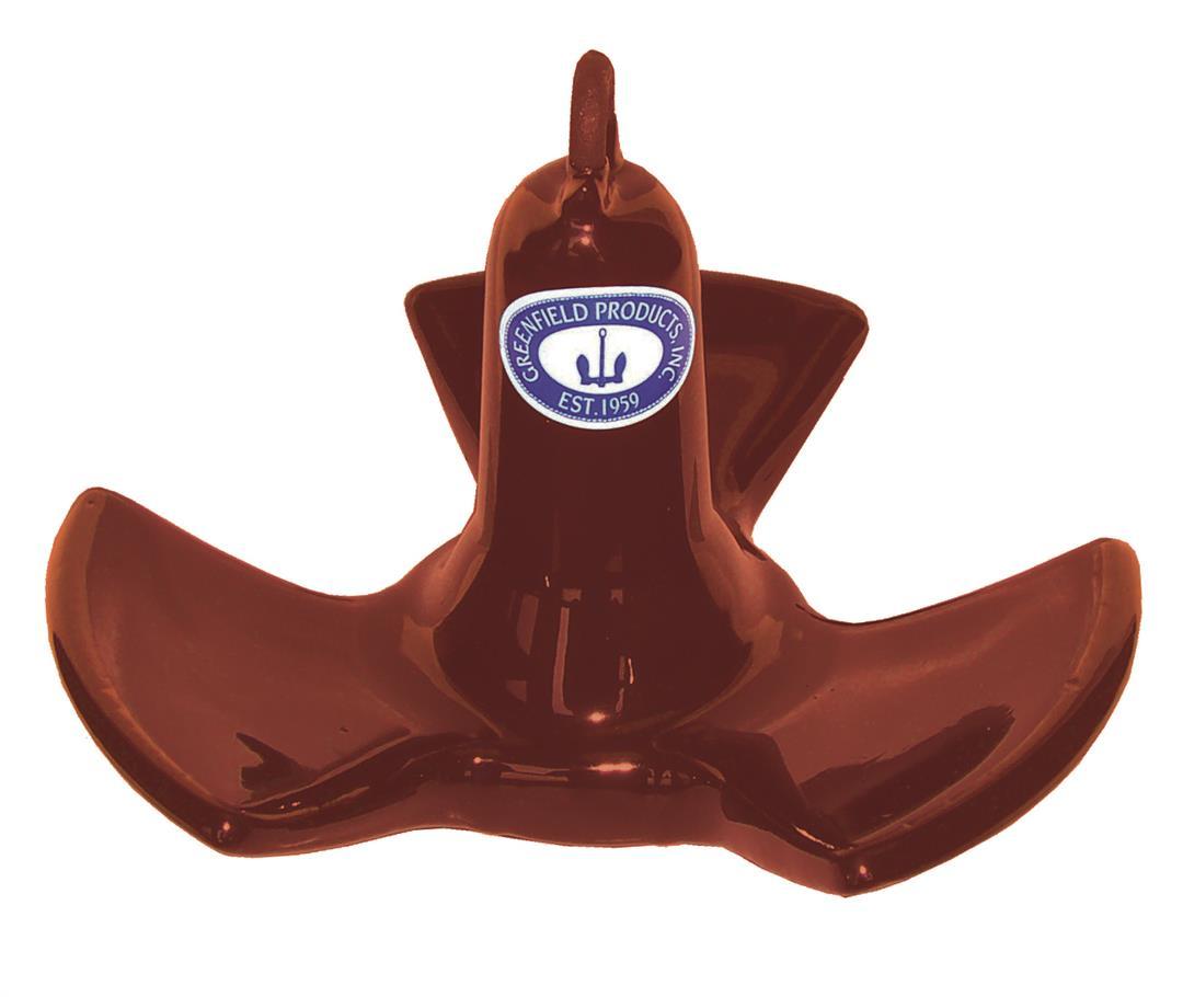 GREENFIELD 520RD 520-RD Vinyl Coated River Anchor - Red, 20 lb. - High quality product image showing GREENFIELD 520RD 520-RD Vinyl Coated River Anchor - Red, 20 lb. details and features
