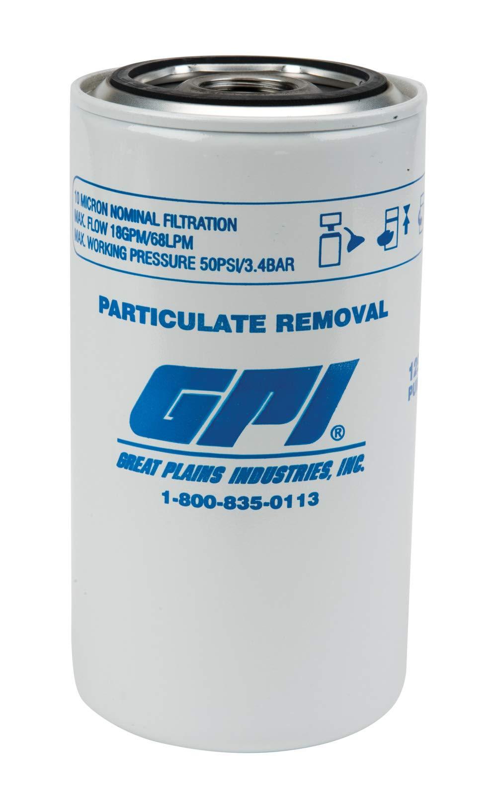 GPI 129300-01 Particulate Filter, 18 GPM (67L/min), 10 Micron, 1-12 UNF (Genuine Accessory - High quality product image showing GPI 129300-01 Particulate Filter, 18 GPM (67L/min), 10 Micron, 1-12 UNF (Genuine Accessory details and features