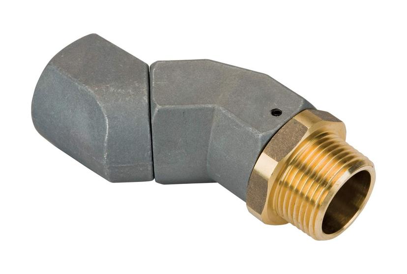 GPI 150400-04 Liquid Transfer Tank Pump Hose Fitting; Multi Plane 360 Degree Swivel; 1 Inch NPT Hose; Aluminum Alloy