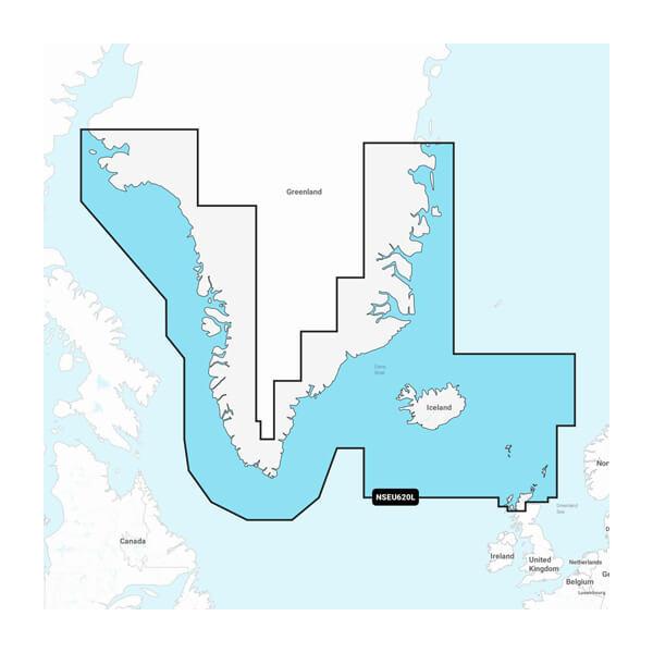 GARMIN 010-C1270-20 GREENLAND & ICELAND GARMIN NAVIONIC, Compatible With Garmin GPS Navigation Systems/ Chart Plotters; Detailed Coverage Of Greenland Iceland Faeroe Islands Shetland Islands Orkney Islands And Northern Tip Of Britain - The Twister Group Tools product