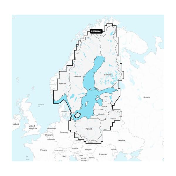 GARMIN 010-C1273-20 BALTIC SEA GARMIN NAVIONICS+, Compatible With Garmin GPS Navigation Systems/ Chart Plotters; Detailed Coverage Of Baltic Sea And Lakes Of Scandinavia And Poland; Region Code: NSEU644L; On SD/Micro-SD Card - The Twister Group Tools product