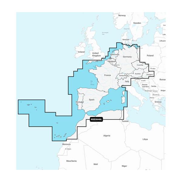 GARMIN 010-C1275-20 EUROPE CENTRAL & WEST GARMIN NAVIO, Compatible With Chart Plotters; Detailed Coverage Of Central And Western Europe; Region Code: NSEU646L; On SD/ Micro-SD Card - High quality product image showing GARMIN 010-C1275-20 EUROPE CENTRAL & WEST GARMIN NAVIO, Compatible With Chart Plotters; Detailed Coverage Of Central And Western Europe; Region Code: NSEU646L; On SD/ Micro-SD Card details and features