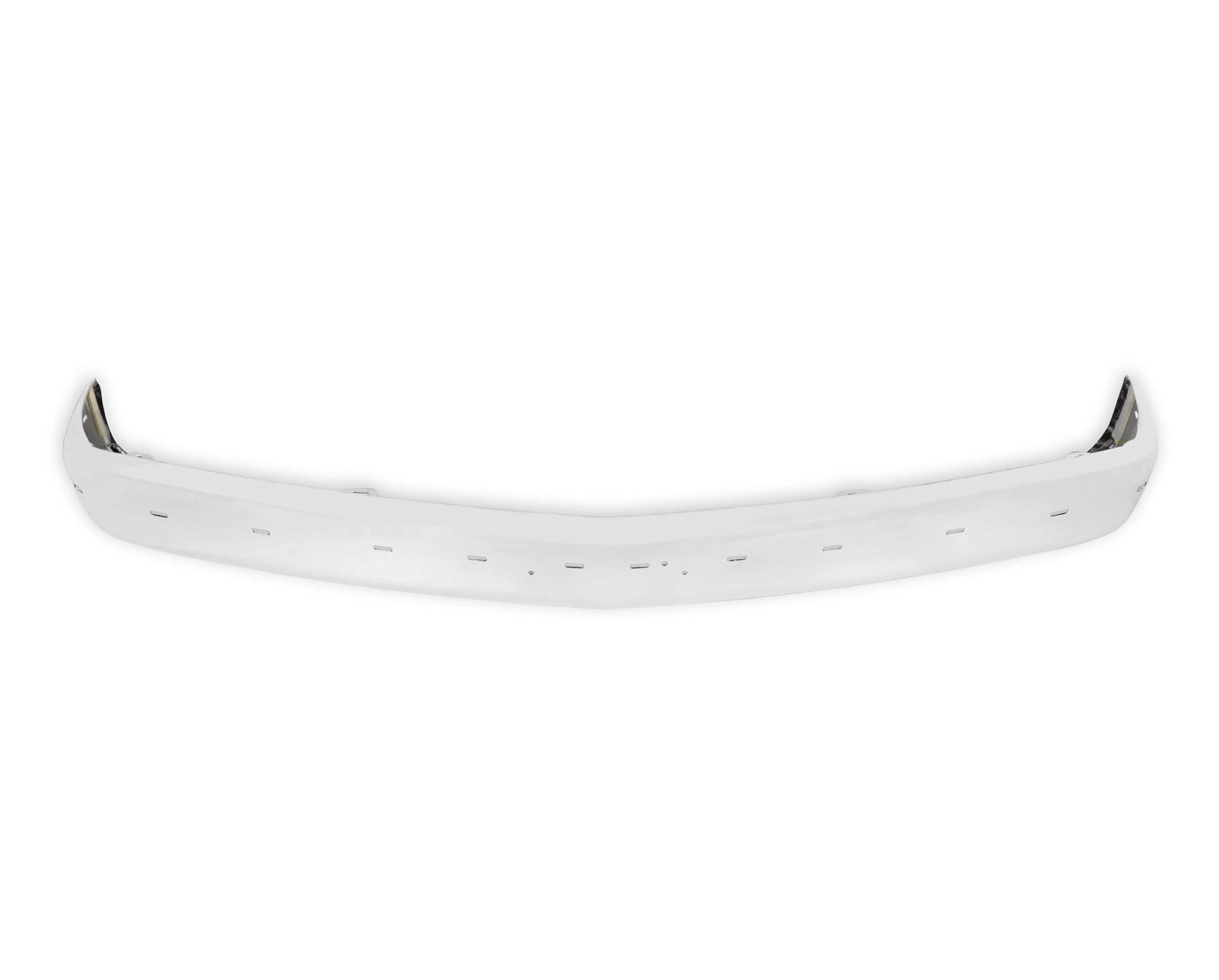 HOLLEY 04-401 Classic Trucks GMT400 Premium Front Bumper - w/Impact Strip Holes - Chrome - Product image