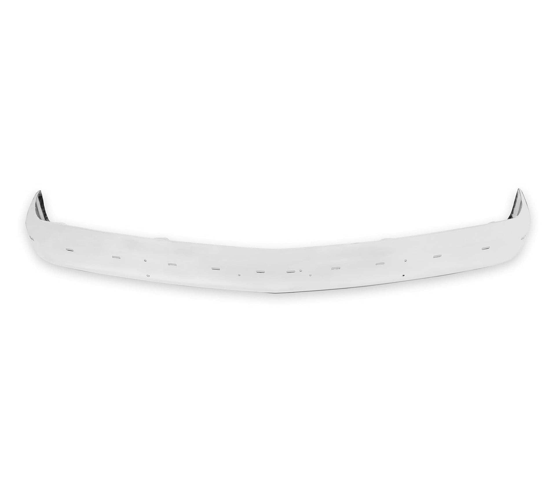 HOLLEY 04-404 Classic Trucks GMT400 Premium Front Bumper - w/Impact Strip & Bumper Guard Holes - Chrome - Product image