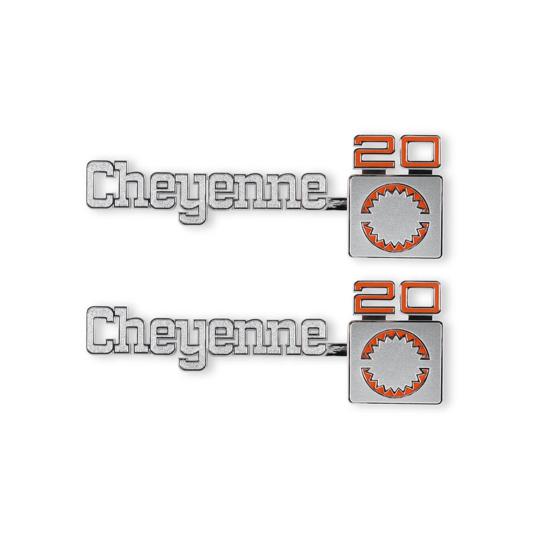 HOLLEY 04-540 Brothers Trucks Fender Emblems - Cheyenne 20 - The Twister Group Tools product