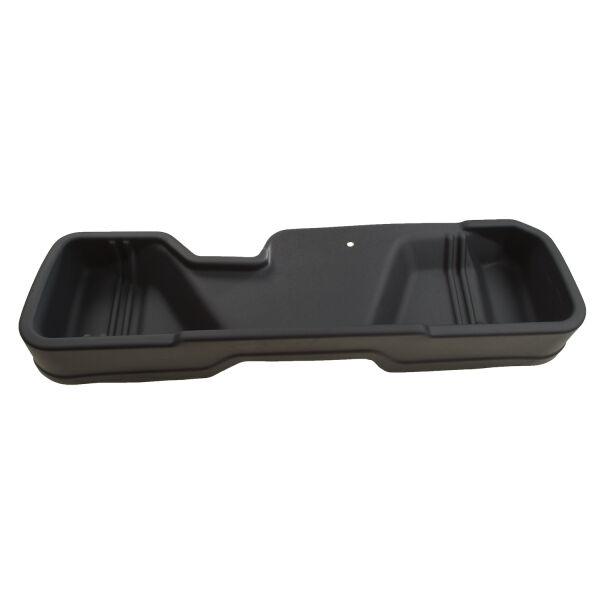 HUSKY LINERS 09011 GEARBOX SILVER/SIER XCAB, Under 2nd Seat; 1 To 3 Compartments; Removable Dividers; Black; Plastic