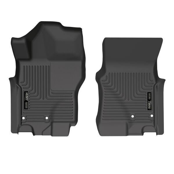 HUSKY LINERS 13521 Weatherbeater | Fits 2022 - 2023 Nissan Frontier Crew, Extended & King Cab - Front Liners - Black, 2 pc. - High quality product image showing HUSKY LINERS 13521 Weatherbeater | Fits 2022 - 2023 Nissan Frontier Crew, Extended & King Cab - Front Liners - Black, 2 pc. details and features
