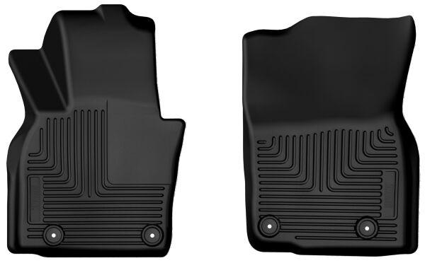 HUSKY LINERS 13561 WB FRONT FLOOR LINER, Direct Fit; Raised Ridge; Black; TPO (Thermoplastic Olefin); Set Of 2 - The Twister Group Tools product