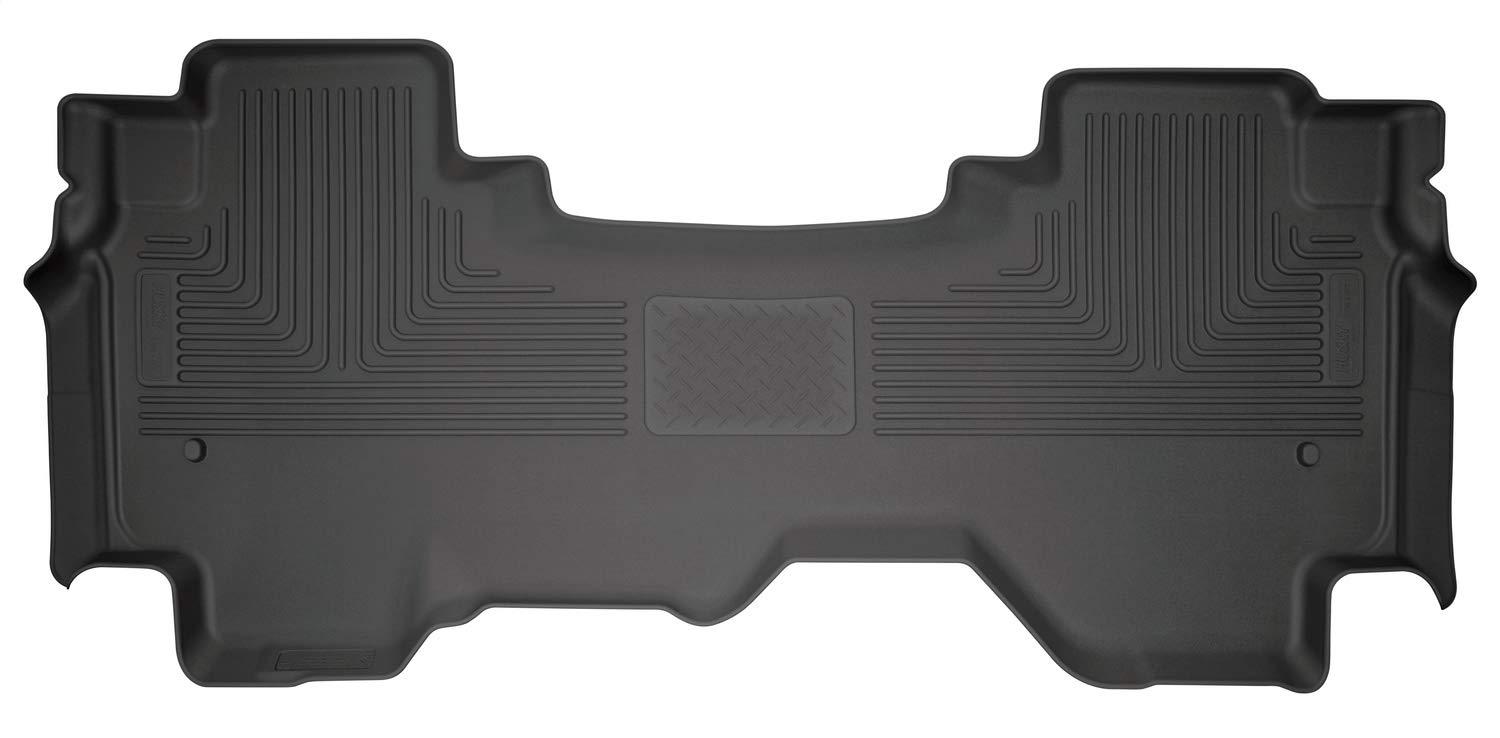HUSKY LINERS 14741 Weatherbeater Floor Mats | Fits 2019 - 2024 Dodge Ram 1500 EXT/Quad Cab | 2nd Row, 1-pc Black - High quality product image showing HUSKY LINERS 14741 Weatherbeater Floor Mats | Fits 2019 - 2024 Dodge Ram 1500 EXT/Quad Cab | 2nd Row, 1-pc Black details and features