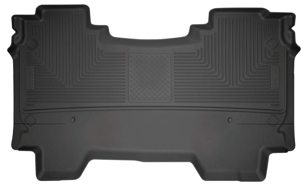 HUSKY LINERS 14751 Weatherbeater Floor Mats | Fits 2019 - 2024 Dodge Ram 1500 Crew Cab w/out factory storage box | 2nd Row, 1-pc Black - The Twister Group Tools product