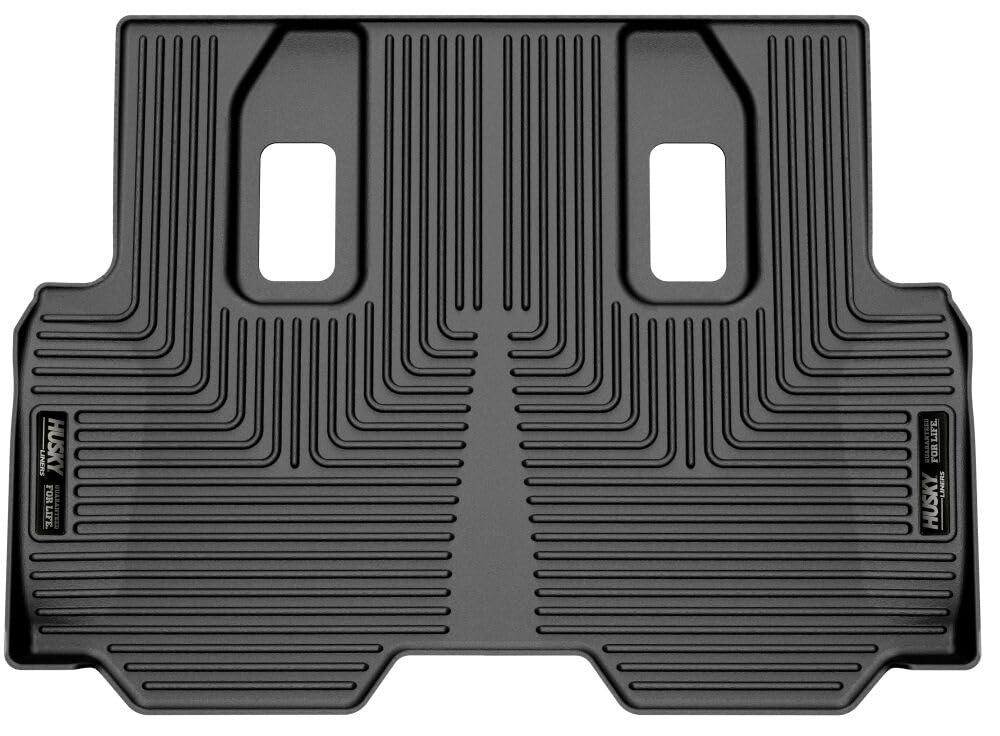 HUSKY LINERS 14811 Weatherbeater Floor Mats | Fits 2022 - 2024 Lexus LX600; 2022 - 2023 Toyota Land Cruiser (Left Hand Drive) | 3rd Row, 1-pc Black - The Twister Group Tools product