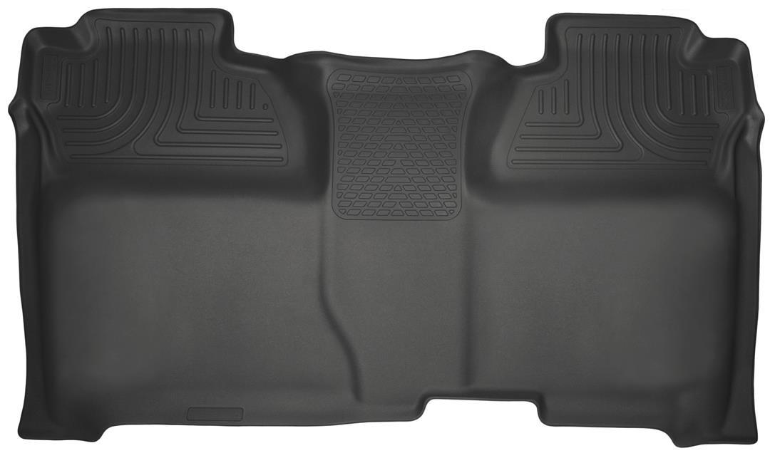 HUSKY LINERS 19231 Weatherbeater | Fits 2014 - 18 Chevrolet Silverado/GMC Sierra 1500, 2015 - 19 Silverado/Sierra 2500/3500 (Crew Cabs) | Second Row Liner/Full Coverage, Black - High quality product image showing HUSKY LINERS 19231 Weatherbeater | Fits 2014 - 18 Chevrolet Silverado/GMC Sierra 1500, 2015 - 19 Silverado/Sierra 2500/3500 (Crew Cabs) | Second Row Liner/Full Coverage, Black details and features