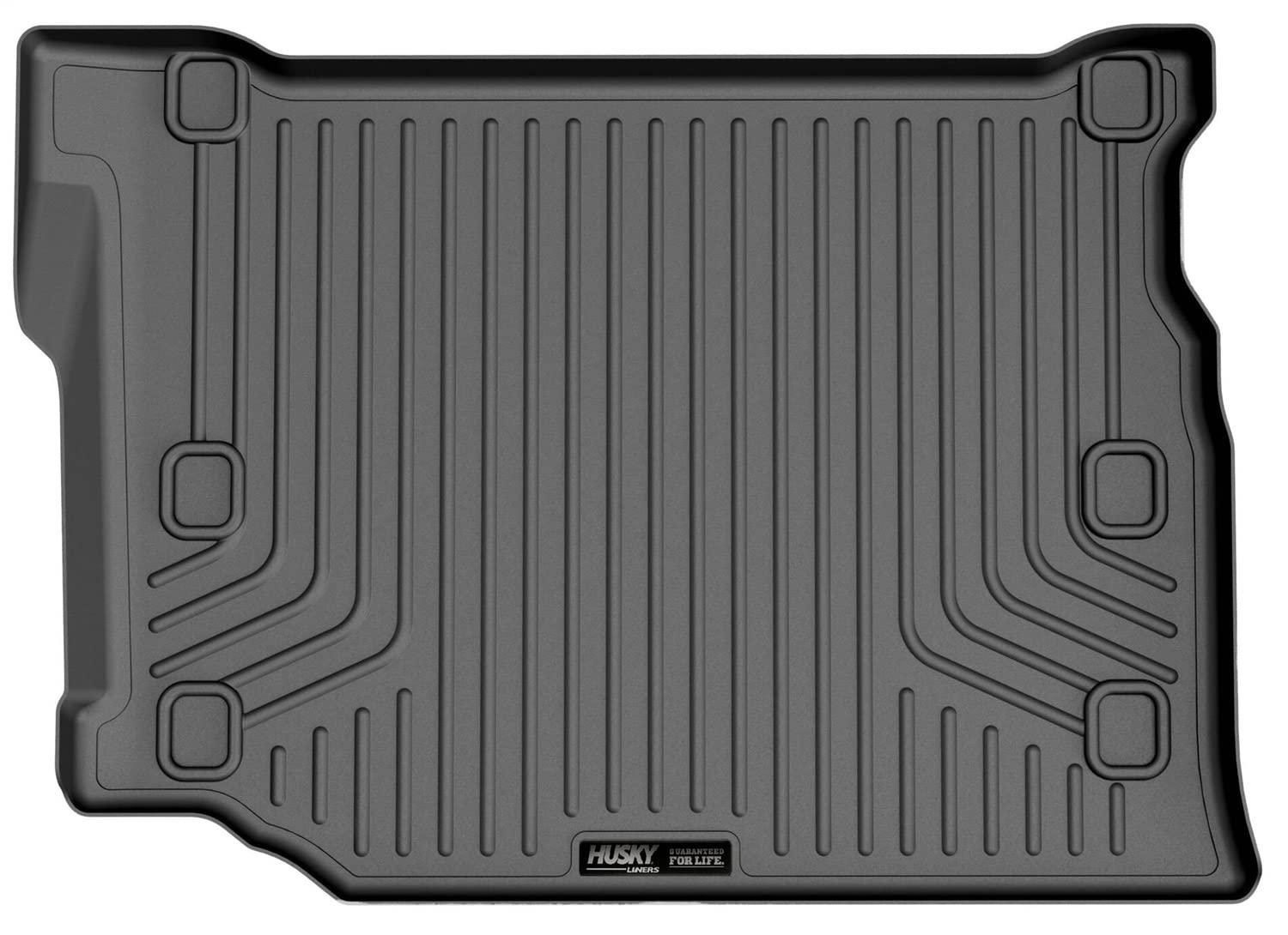 HUSKY LINERS 20761 Weatherbeater Cargo Liner | Fits 2021 - 2024 Jeep Wrangler 4-Door (Includes 4XE Models) | Cargo, 1-pc Black - High quality product image showing HUSKY LINERS 20761 Weatherbeater Cargo Liner | Fits 2021 - 2024 Jeep Wrangler 4-Door (Includes 4XE Models) | Cargo, 1-pc Black details and features