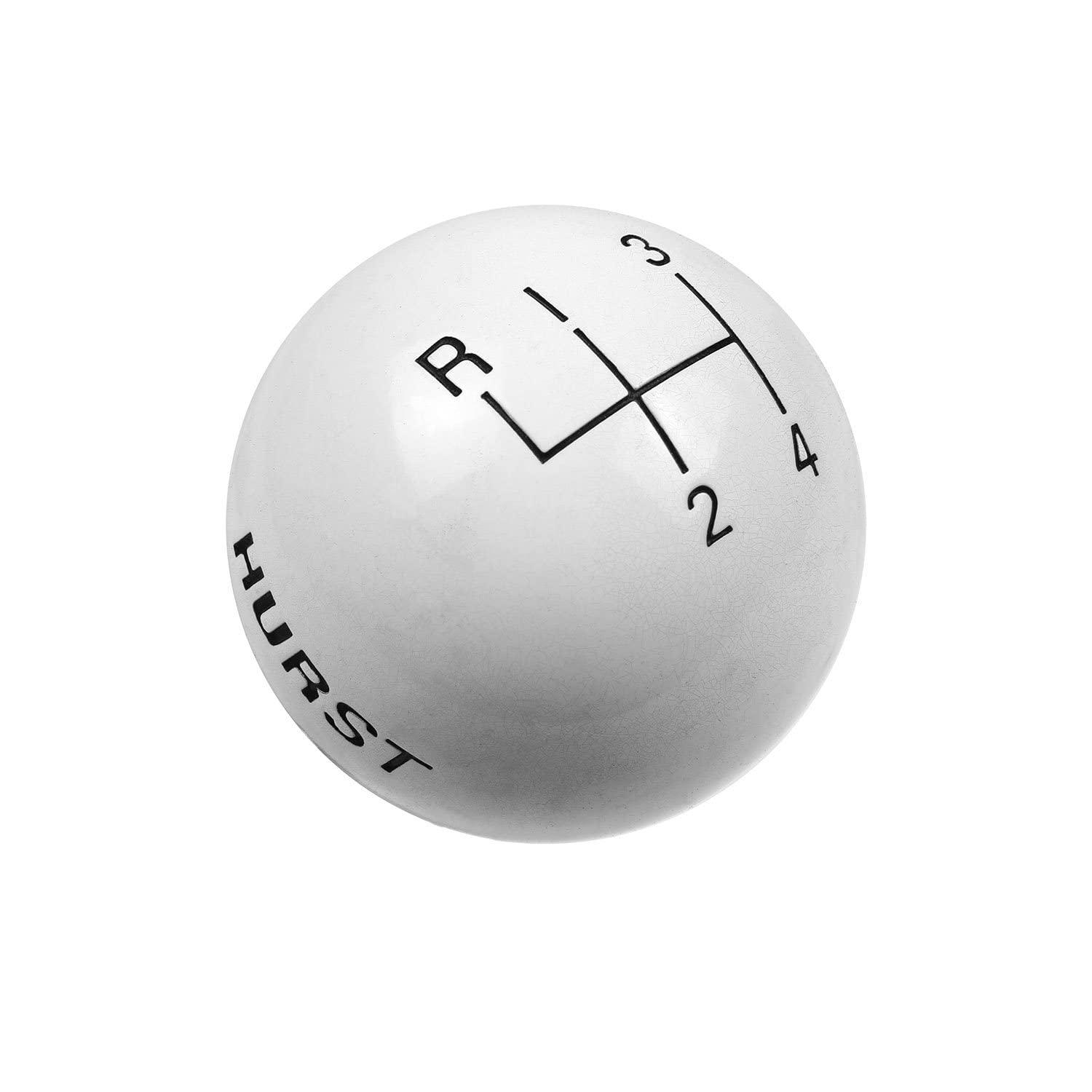 HURST 1637626 White Plastic Replacement Shifter Knob - High quality product image showing HURST 1637626 White Plastic Replacement Shifter Knob details and features