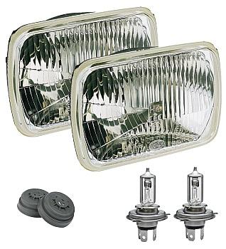 HELLA 003427861 LAMP OFF ROAD H4 200MM, Replaces Sealed Beam Head Light; 7 X 6 Inch Rectangular; Standard Lens; H4 Bulb; Without Turn Signal; Features Improved Optics Without Increased Glare; Single - The Twister Group Tools product
