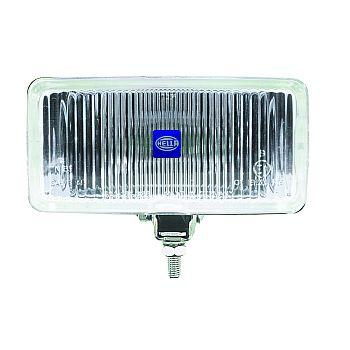 HELLA 005700441 550 FOG CLR H3 12V SAE/ECE, Halogen Bulb; H3 Halogen Clear Bulb; 3.78 X 7.67 Inch Rectangular; 55 Watt; Fog Beam; Clear Lens; Chrome ABS Housing; Universal Stud Mount; Single Light With Bulb/ Stone Shield/ Mounting Hardware - The Twister Group Tools product