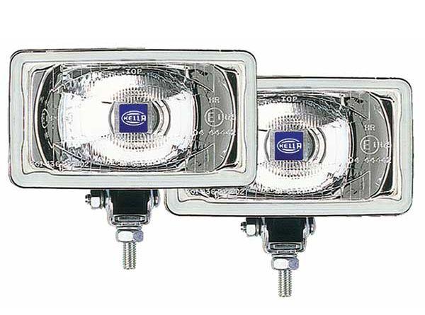 HELLA 005700691 LAMP KIT 550 DRV H3 12V ECE/SAE, Halogen Bulb; H3 Halogen Bulb; 7.6 Inch x 3.7 Inch Rectangular; Clear Glass Lens; Black Housing; Stem Mount - The Twister Group Tools product