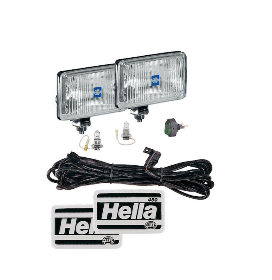 HELLA 005860691 LAMP KIT 450 DRV H3 12V ECE/SAE, Halogen Bulb; Square; Driving Beam - The Twister Group Tools product