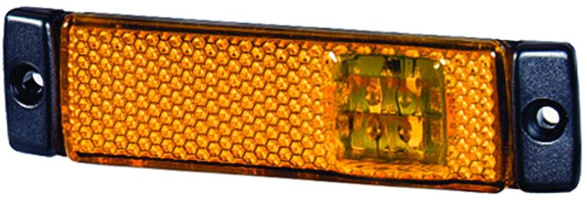 HELLA 008645011 LAMP S MRKR 8645 LED AMB, Universal Mount; Amber Lens; Black Trim; 8645 LED Bulb; Single - High quality product image showing HELLA 008645011 LAMP S MRKR 8645 LED AMB, Universal Mount; Amber Lens; Black Trim; 8645 LED Bulb; Single details and features