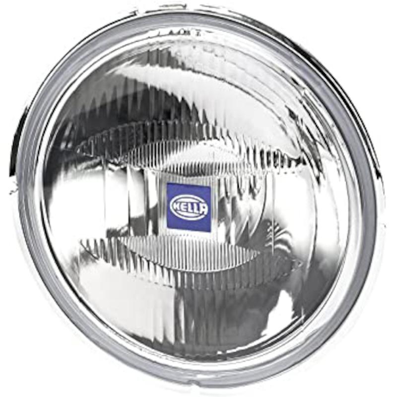HELLA 148131011 LENS REFLEC 4000 DRIV CTY, Halogen Bulb; 7 Inch Round; Driving And Position Beam; Clear Lens; Chrome Plated Housing; Universal Stud Mount; Single - The Twister Group Tools product