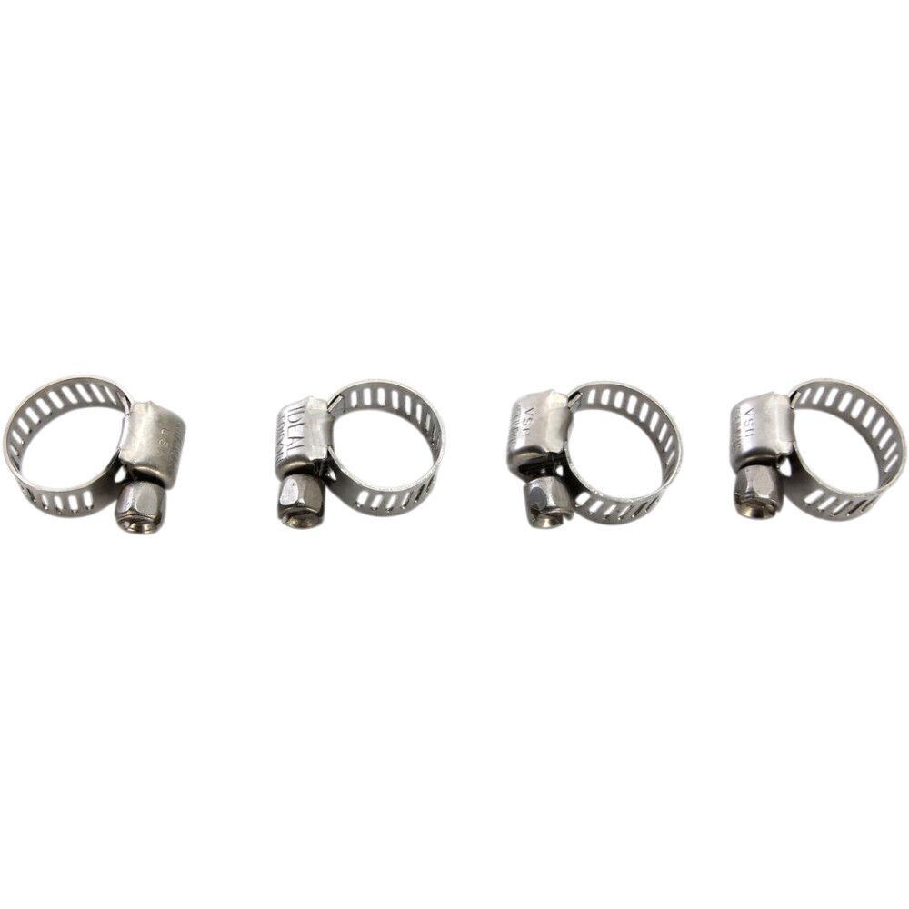 HELIX RACING 114-6404 ALL STAINLESS WORM DRIVE 6-16MM 4P, 0.23 Inch To 0.62 Inch Clamping Range; Worm Gear Style; Stainless Steel; Pack Of 4 - The Twister Group Tools product