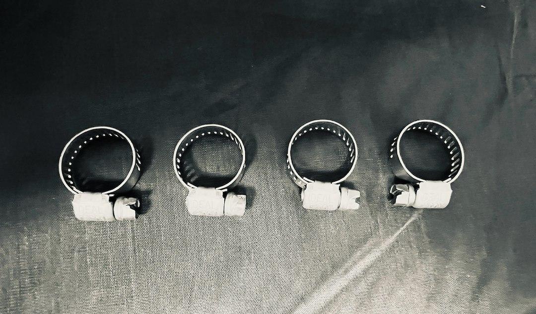 HELIX RACING 114-6405 ALL STAINLESS WORM DRIVE 7-17MM 4P, 0.27 Inch To 0.66 Inch Clamping Range; Worm Gear Style; Stainless Steel; Pack Of 4 - The Twister Group Tools product