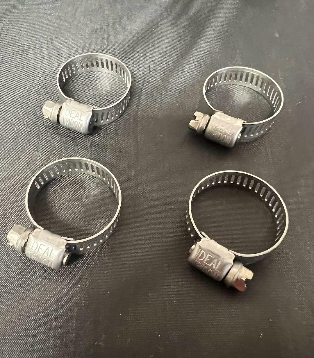 HELIX RACING 114-6408 ALL STAINLESS WORM DRIVE 10-25MM 4, 0.39 Inch To 0.98 Inch Clamping Range; Worm Gear Style; Stainless Steel; Pack Of 4 - High quality product image showing HELIX RACING 114-6408 ALL STAINLESS WORM DRIVE 10-25MM 4, 0.39 Inch To 0.98 Inch Clamping Range; Worm Gear Style; Stainless Steel; Pack Of 4 details and features