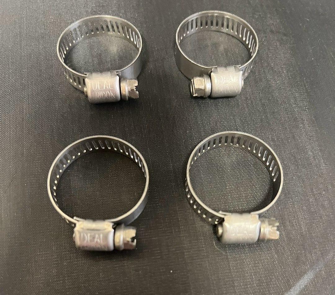 HELIX RACING 114-6410 ALL STAINLESS WORM DRIVE 10-27MM 4, 0.39 Inch To 1.06 Inch Clamping Range; Worm Gear Style; Stainless Steel; Pack Of 4 - The Twister Group Tools product