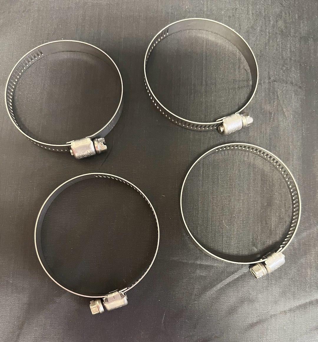 HELIX RACING 114-6424 ALL STAINLESS WORM DRIVE 26-51MM 4, 1 Inch To 2 Inch Clamping Range; Worm Gear Style; Stainless Steel; Pack Of 4 - The Twister Group Tools product